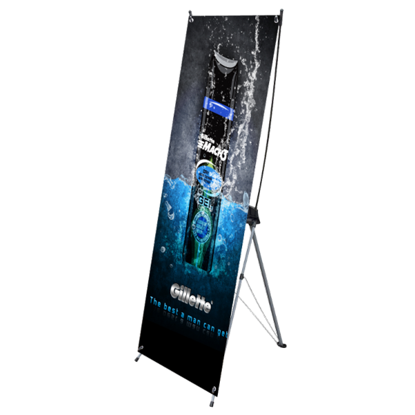 24" X Banner Stand with Graphics
